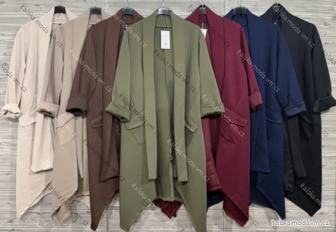Cardigan dlouhý rukáv dámský (S/M/L ONE SIZE) ITALSKÁ MÓDA IMPOZ25SM-3160