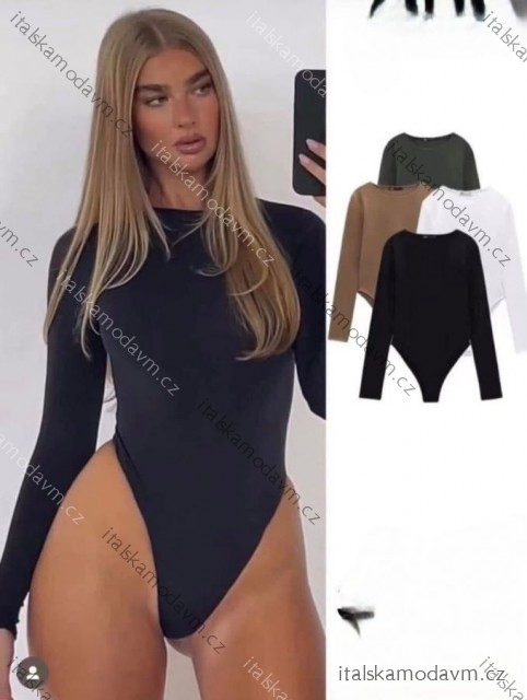 Body dlhý rukáv dámske (XS/S/M ONE SIZE) TALIANSKA MÓDA IMM25M3037