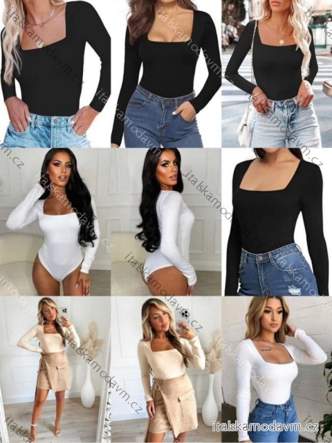 Body dlhý rukáv dámske (XS/S/M ONE SIZE) TALIANSKA MÓDA IMM25M31074