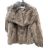 Kabát kožúšok dámsky (S/M-M/L) TALIANSKA MÓDA IMM25M5627