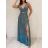 Šaty dlhé elegantné společenské trblietavé bez rukávov dámske MONA (XS/S/M ONE SIZE) TALIANSKA MÓDA IMM25M16486