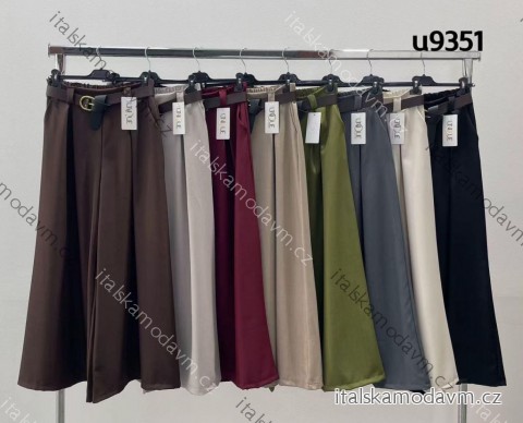 Nohavice dlhé s opaskom dámske (S/M/L ONE SIZE) TALIANSKA MÓDA IMM25M9351A