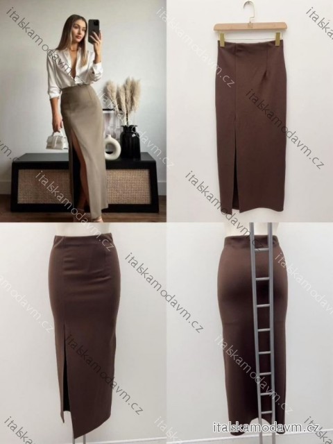 Sukňa dlhá dámska (S/M/L ONE SIZE) TALIANSKA MÓDA IMM25M22804