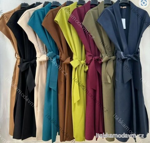 Vesta flaušová bez rukávov dámska (S/M/L ONE SIZE) TALIANSKA MÓDA IMPMN246080