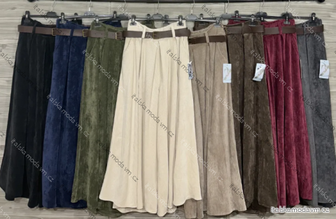 Kalhoty dlouhé s páskem dámské (S/M/L ONE SIZE) IMPOZ25LV-25266A