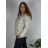 Bunda podzimní s kapucňou dlhý rukáv dámska nadrozmer ERIKA (46/48/50 ONE SIZE) TALIANSKA MÓDA IMSM251134/DU 46/48/50 béžová
