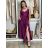 Šaty dlhé elegantné na ramienka dámske AMANDA  (S/M/L ONE SIZE) TALIANSKA MODA IM323022/DUR S/M/L růžová světlá