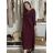 Šaty voľnočasové dlouhý rukáv dámske VIVA (S/M/L ONE SIZE) TALIANSKA MÓDA IMSM2511125