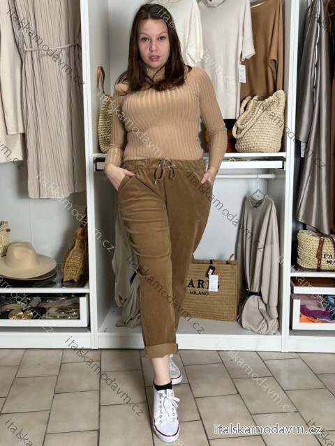 Nohavice manžerstrové  oversize dlhé dámske VERONA (M/L/XL ONE SIZE) TALIANSKA MóDA IM4251149