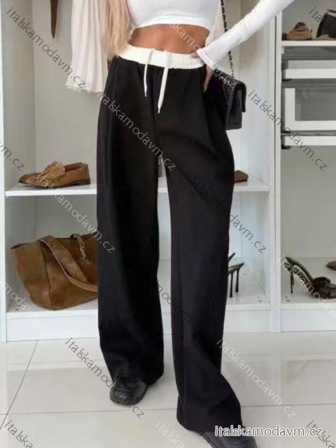Kalhoty teplákové dámské (S/M/L ONE SIZE) ITALSKÁ MÓDA IMD25229