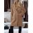 Kabát zimní chlupatý dlouhý rukáv dámský (S/M/L ONE SIZE) ITALSKÁ MÓDA IMD25236