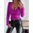 Tričko elegantní dlouhý rukáv dámské (S/M/L ONE SIZE) ITALSKÁ MÓDA IMD25237