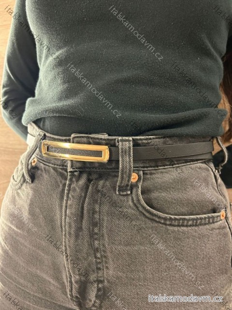 Pásek dámský (ONE SIZE) ITALSKÁ MÓDA IMWS250001/DUR Černá ONE SIZE