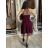 Šaty plesové elegantní na ramínka dámské (S/M ONE SIZE) ITALSKá MóDA IM322303/UL -   vínová,   S/M