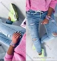 Rifle jeans dlhé dámske (L-4XL) YES PINK YES25WL1939L/DR modrá džínsová světlá 3XL