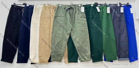 Nohavice strečové dámske nadrozmer (52/54/56 ONE SIZE) TALIANSKA MÓDA IM424596