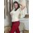 Svetr úpletový krátký rukáv dámský KEYSY (S/M/L ONE SIZE) IMWDF252704/DU S/M/L hnědá