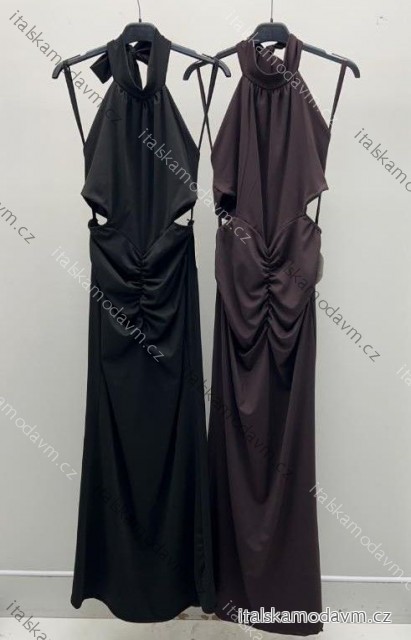 Šaty dlhé spoločenské bez rukávu dámske (XS/S/M ONE SIZE) TALIANSKA MÓDA IMM25M43430