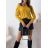 Sveter úpletový dlhý rukáv dámsky (S/M/L ONE SIZE) TALIANSKA MÓDA IMM25M9073