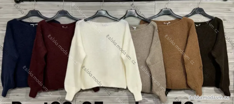 Sveter pletený dlhý rukáv dámsky (S/M/L ONE SIZE) IMPOZ25XJ-5102