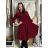 Šaty elegantný dlhý rukáv dámska (S/M ONE SIZE) TALIANSKA MÓDA IMM23M6062