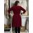 Šaty elegantný dlhý rukáv dámska (S/M ONE SIZE) TALIANSKA MÓDA IMM23M6062