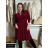 Šaty elegantný dlhý rukáv dámska (S/M ONE SIZE) TALIANSKA MÓDA IMM23M6062