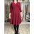 Šaty elegantný dlhý rukáv dámska (S/M ONE SIZE) TALIANSKA MÓDA IMM23M6062