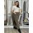 Nohavice dámske VIKTORY (S/M/L ONE SIZE) TALIANSKA MÓDA IMD25227/DU S/M/L hnedá