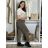 Nohavice dámske VIKTORY (S/M/L ONE SIZE) TALIANSKA MÓDA IMD25227/DU S/M/L hnedá