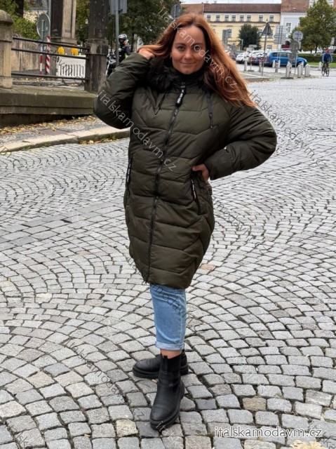 Kabát zimný nadrozmer dámsky (3XL-7XL) SKORP HH-2408TO 5XL zelená khaki
