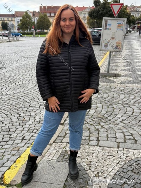 Bunda prošívaná podzimní jarní nadrozměr (54-62) LIBLAND LIB22LD-7470PLUS
