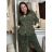 Mikina oversize na zips s kapucňou dlhý rukáv dámska WRITE  (M/L/XL ONE SIZE) TALIANSKA MÓDA IMPOZ25JSD-16583/DU M/L/XL biela