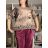 Tunika dlhý rukáv dámska JANE nadrozměr (44/46/48 ONE SIZE) IMPOZ25LW-91085-1/DU 44/46/48 tmavo béžová