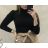 Svetr úpletový dlouhý rukáv dámský (S/M/L ONE SIZE) ITALSKÁ MÓDA EXTRA ME IMM22FD5806/DR S/M vínová