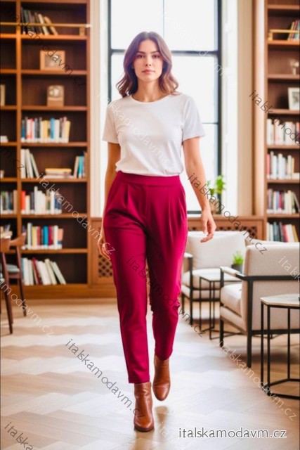 Nohavice elegantné dámske (S/M/L ONE SIZE) TALIANSKA MÓDA IMD25265