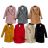 Kabát slabý dlouhý rukáv dámský (S/M/L/XL ONE SIZE) ITALSKÁ MÓDA IMD25267 _Mix farieb S