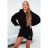 Šaty mikinové dlhý rukáv dámske (S/M/L ONE SIZE) TALIANSKA MÓDA IMD25288