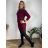 Šaty volnočasové dlhý rukáv dámske VIKI  (M/L/XL ONE SIZE) TALIANSKA MÓDA IM425521