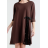 Šaty dlhý rukáv dámske (S/M/L ONE SIZE) TALIANSKA MÓDA IMPLI2507350