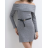 Šaty elegantné pletené dlhý rukáv dámske (S/M/L ONE SIZE) TALIANSKA MÓDA IMPLI257105