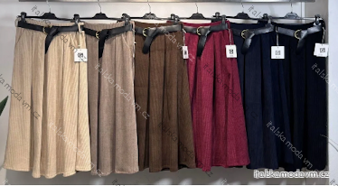 Sukňa dlhá s opaskom dámska (S/M/L ONE SIZE) TALIANSKA MÓDA IMPLI258011