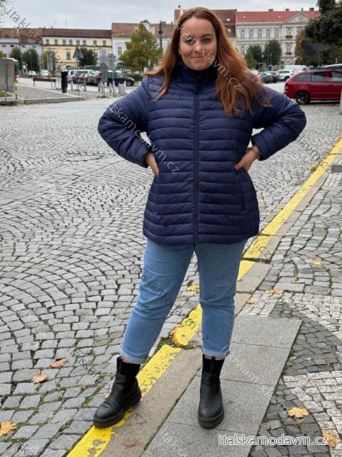 Bunda prošívaná podzimní jarní nadrozměr (54-62) LIBLAND LIB25LD-7473-PLUS/DUR