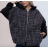 Bunda krátká s kapucí dlouhý rukáv dámská (S/M/L ONE SIZE) ITALSKÁ MÓDA IMPLI2550875-