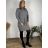 Šaty úpletové teplé s rolákem dlouhý rukáv dámské JANE (M/L/XL ONE SIZE) ITALSKÁ MÓDA IM425646