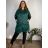 Bunda slabá prešívaná oversize dlhý rukáv dámska nadrozmer DANNA (52/54/56 ONE SIZE) TALIANSKA MÓDA IM425664