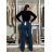Rifle jeans dlhé široké nohavice wide leg fit dámske (XS-2XL) RE-DRESS RED25RE3199/DUR modrá džínsová 5XL