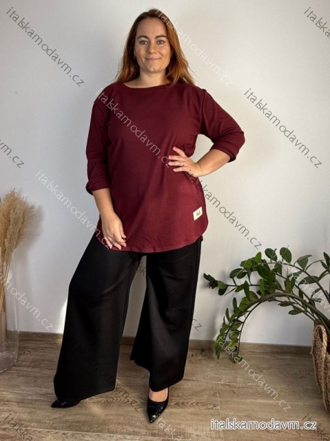 Tunika teplá dlhý rukáv dámska nadrozmer MAJA (52/54/56 ONE SIZE) TALIANSKA MÓDA IMC25469