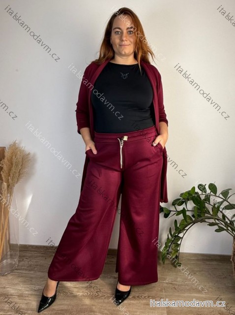 Kalhoty outdoorové dámské nadrozměr STAR (46/48/50 ONE SIZE) ITALSKÁ MÓDA IM425651/DUR