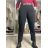 Nohavice elegantné s opaskom dámske BELLA (S/M/L ONE SIZE) TALIANSKA MÓDA IMD25251/DUR S/M/L vínová